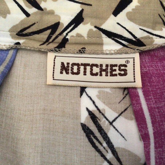 Notches - multi-color vertical stripe skirt; tan, black, blue, pink - Picture 6 of 6
